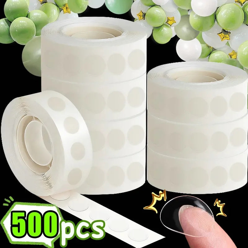 Double Sided Adhesive Glue Dots – Clear Balloon Tape for Party Decor