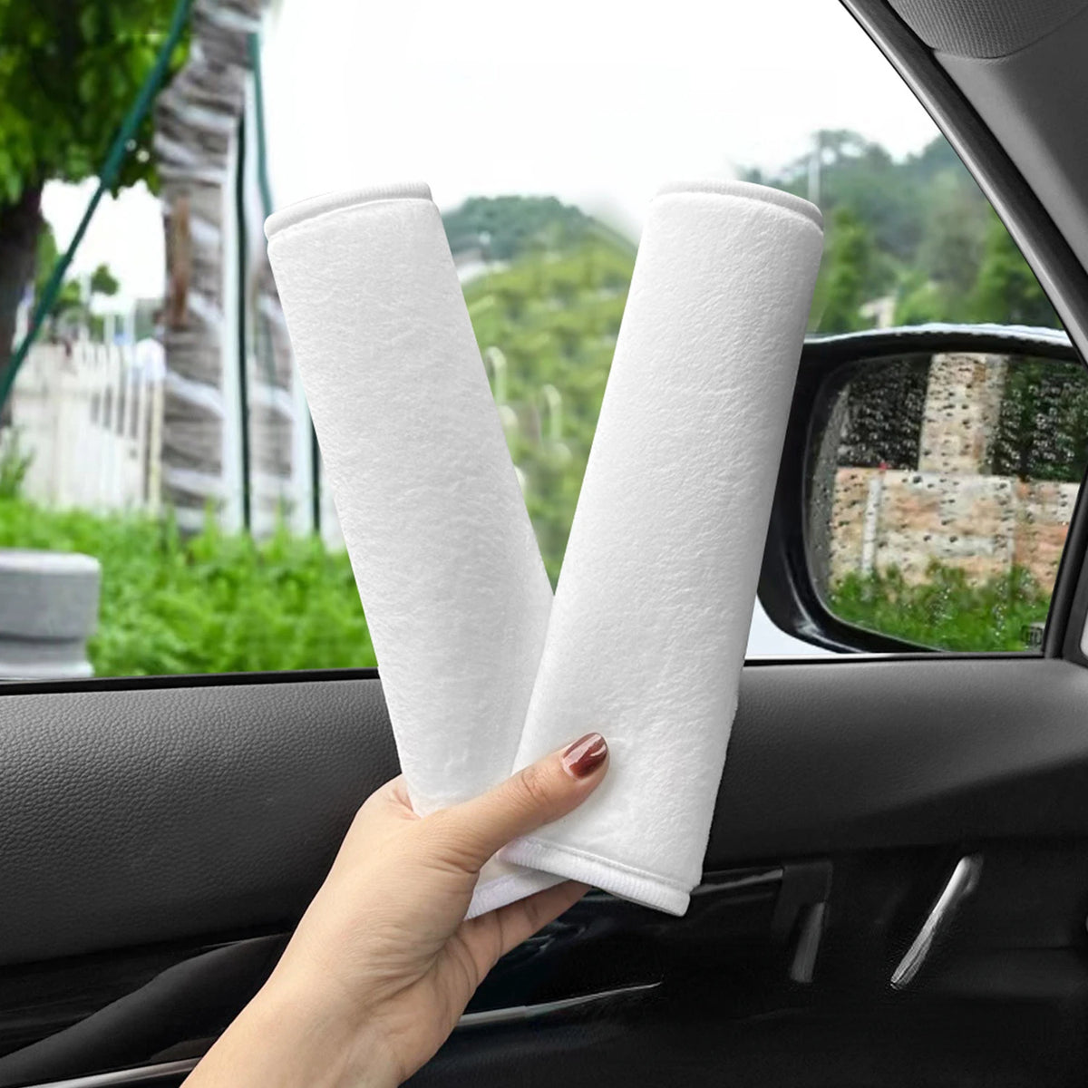 Adjustable Car Seat Belt Covers – Soft Shoulder Strap Pads for Driving Comfort