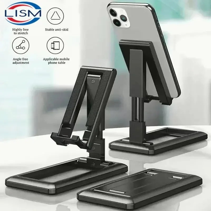 Foldable Desktop Phone Stand – Adjustable Bracket for Tablets and Smartphones