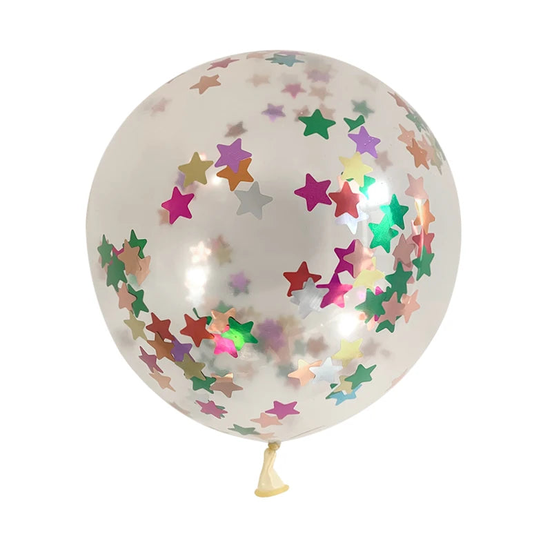 Gold Glitter Confetti Latex Balloons – 12 Inch Decor for Wedding Birthday Party