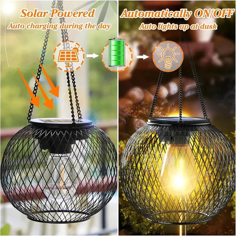 Waterproof Solar Lantern – Decorative Hanging Lights for Outdoor Garden Patio