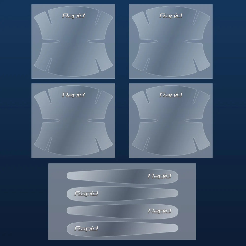 Transparent Car Door Handle Protectors – Anti-Scratch Film for Skoda Models