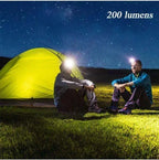 USB Rechargeable LED Headlamp – Motion Sensor Flashlight for Outdoor Camping