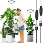 LED Ring Grow Light – 165cm Adjustable Full Spectrum Lamp for Indoor Plants