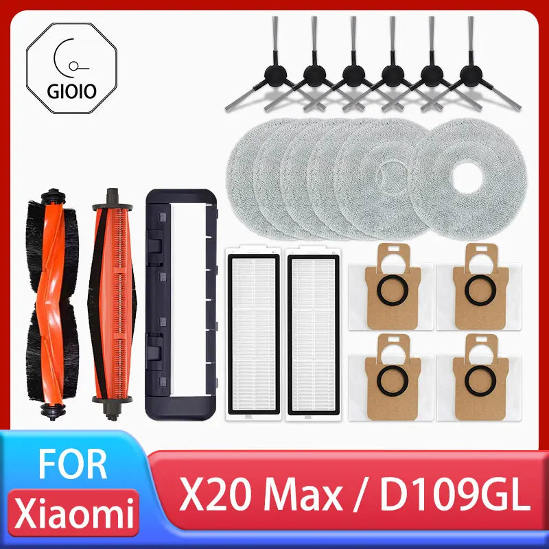 Vacuum Replacement Kit – Maintenance Parts for Xiaomi X20 Max Robot Cleaner