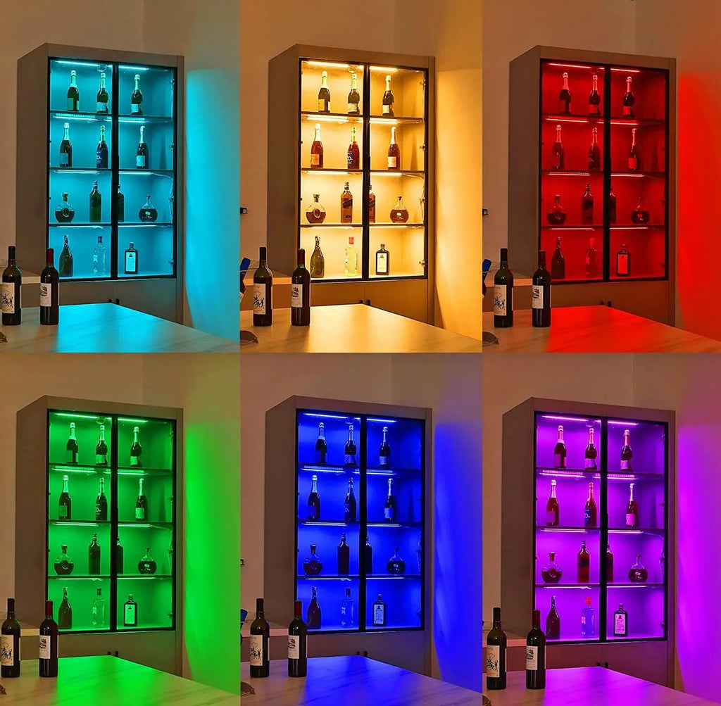 WiFi RGB LED Puck Lights – Dimmable Under Cabinet Lighting for Kitchen Decor