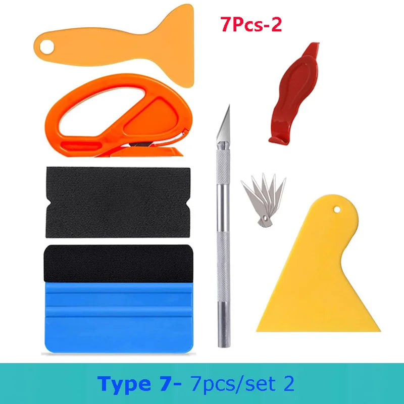 Vinyl Wrapping Tool Kit – Professional Squeegees for Car Window Tinting