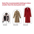 Transparent Zippered Garment Bag – Dustproof Cover for Suit and Dress Storage