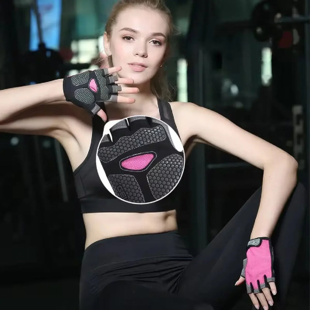 Half Finger Sport Gloves – Breathable Anti-Slip for Cycling and Gym