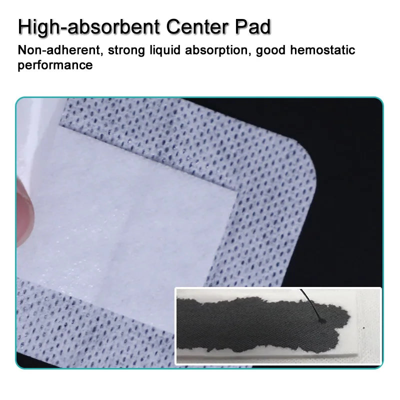 Sterile Bordered Gauze Pads – Waterproof Adhesive Wound Dressings for First Aid