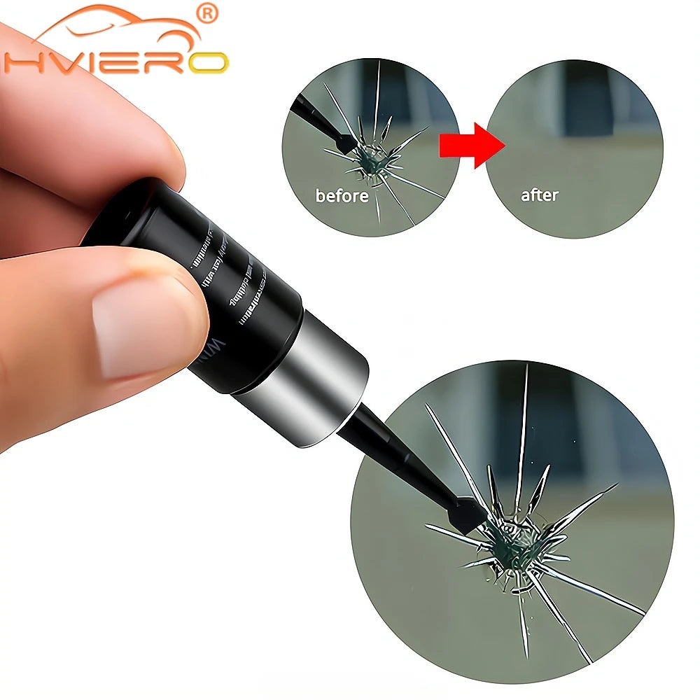 Windshield Repair Kit – Cracked Glass Scratch Restoration for Auto Care