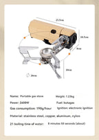 Portable Camping Gas Stove – Folding Cassette Burner for Outdoor Cooking
