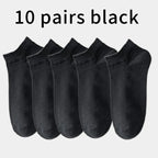 Cotton Mid-calf Socks – Solid Colour Daily Wear for Men