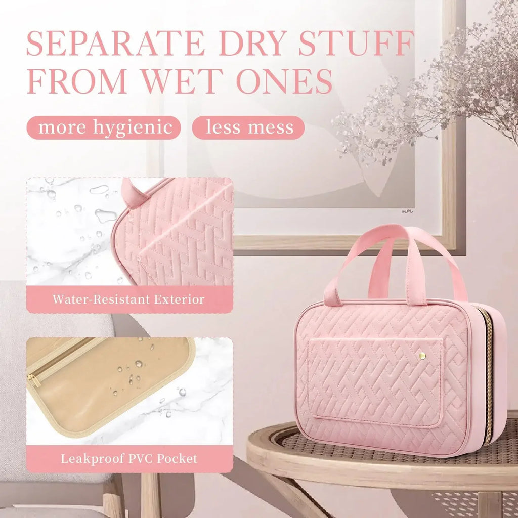 Foldable Toiletry Bag – Waterproof Travel Organizer for Cosmetic Storage