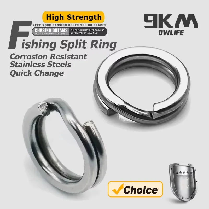 Stainless Steel Split Rings – Heavy Duty Fishing Lure Terminal Tackle