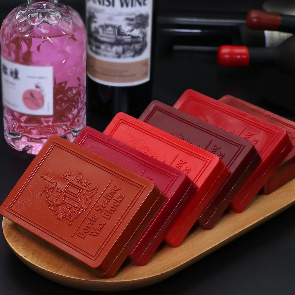 Red Wine Sealing Wax Block – Decorative Seal Stamp for Bottle Preservation
