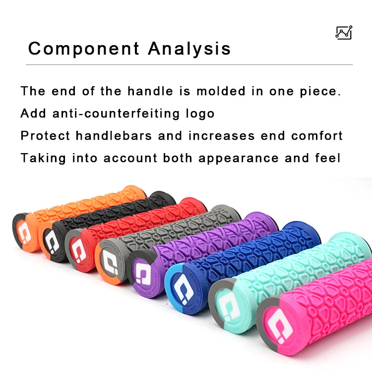 Silicone MTB Lock-On Grips – Anti-Slip Shock Absorbing Handles for Downhill