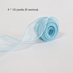 Chiffon Silk Ribbon – 10 Yard Organza Fabric for Wedding Decor and Crafting
