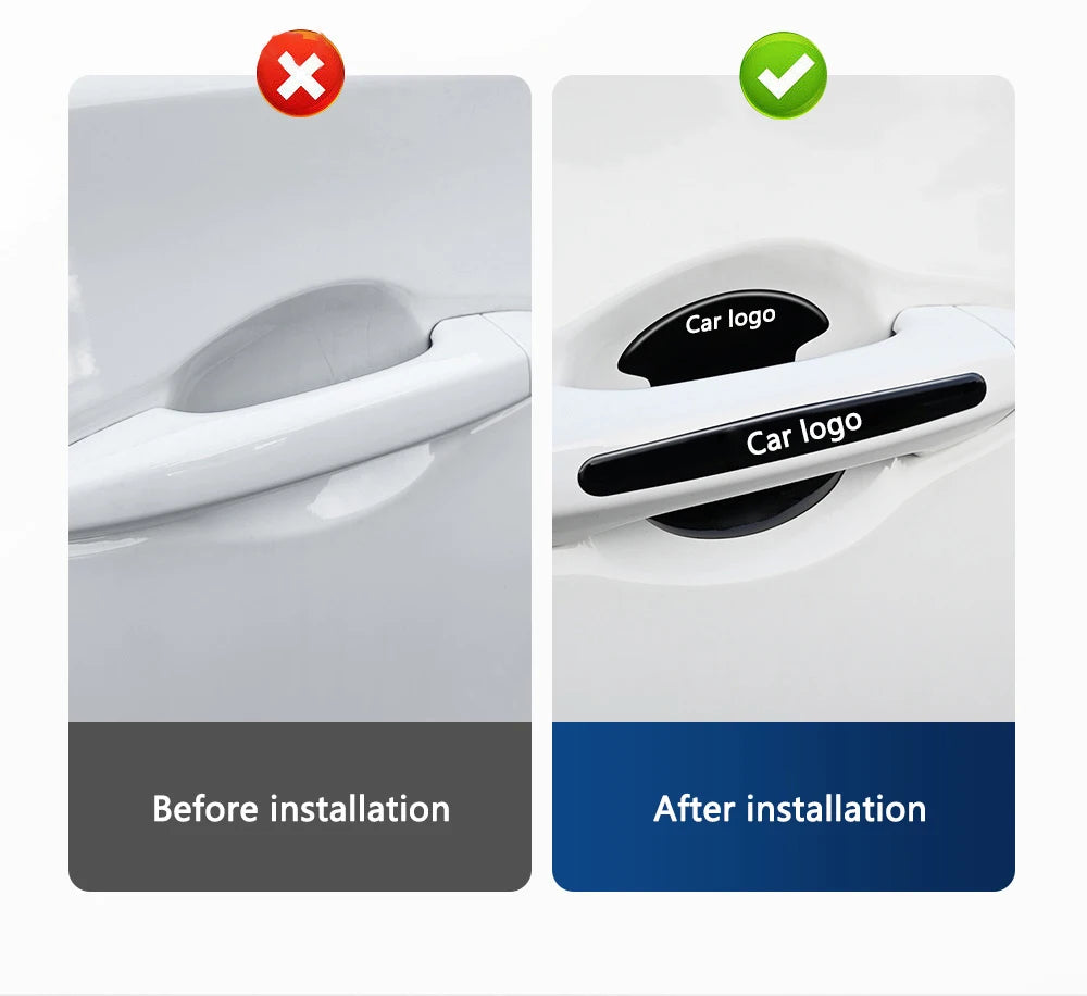 TPU Car Door Handle Protectors – Anti-Scratch Trim for Volkswagen Vehicles