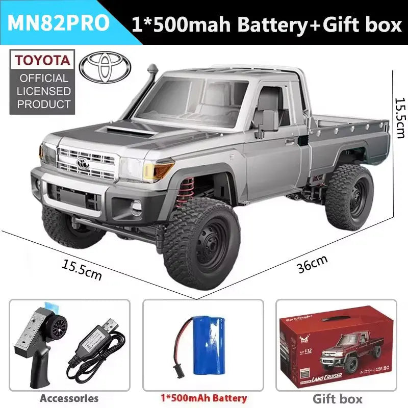 1/12 4WD RC Pickup Truck – Remote Control Off-Road Climbing Toy for Kids