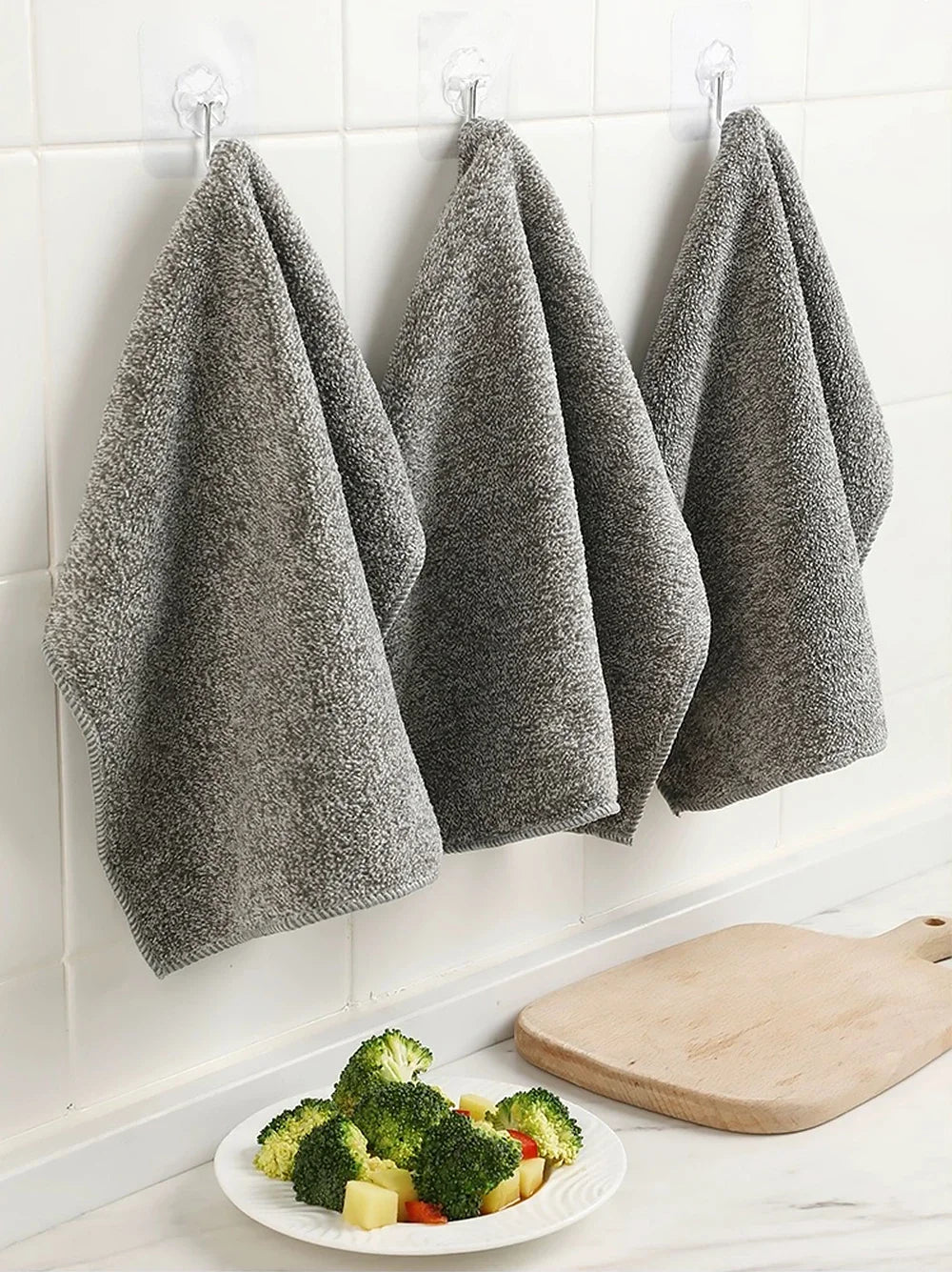 Bamboo Charcoal Dishcloths – Super Absorbent Anti-Grease Kitchen Cleaning
