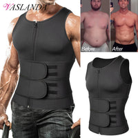 Men Sweat Sauna Vest – Neoprene Body Shaper for Gym Weight Loss