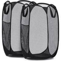 Collapsible Mesh Laundry Basket – Large Breathable Hamper for Home Storage