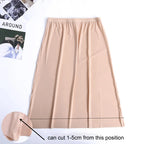 Ice Silk Half Slip – Plus Size Anti-Chafing Underskirt for Summer Dresses