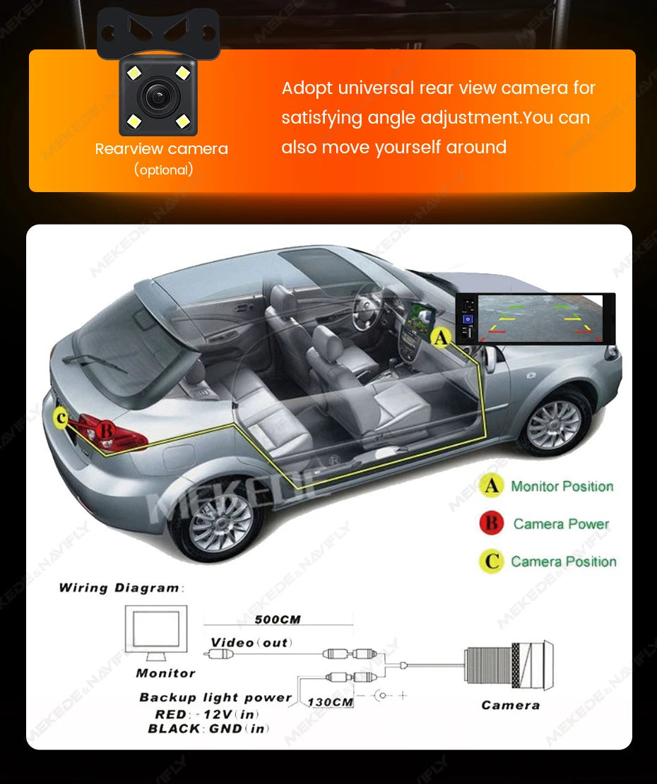 Car Multimedia Player – 6.86 Inch Touchscreen for Apple CarPlay and Android
