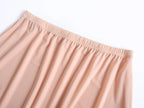 Ice Silk Half Slip – Plus Size Anti-Chafing Underskirt for Summer Dresses