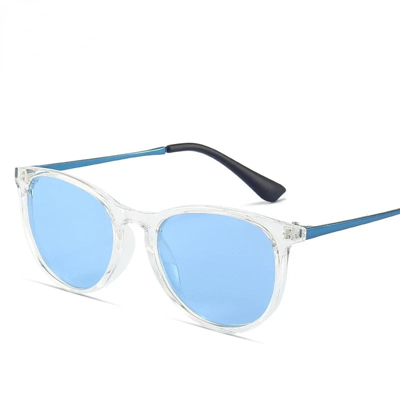 Vintage Round Kids Sunglasses – Polarized Metal UV400 Eyewear for Outdoor Play