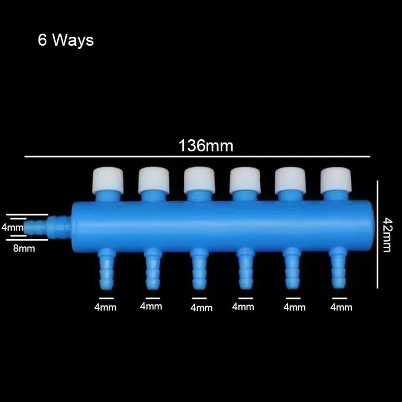 Aquarium Air Pump Valve – Multi-Way Flow Splitter for Fish Tank Aeration