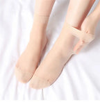 Ultrathin Crystal Nylon Ankle Socks – Sheer Summer Hosiery for Women