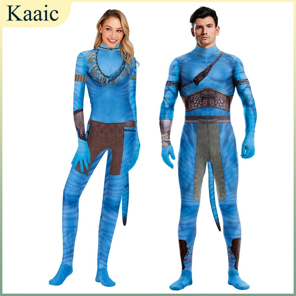Avatar Alien Bodysuit – The Way of Water Jumpsuit for Halloween Cosplay