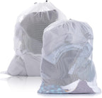 Large Mesh Laundry Bag – 60x90cm Drawstring Organizer for Washing Clothes