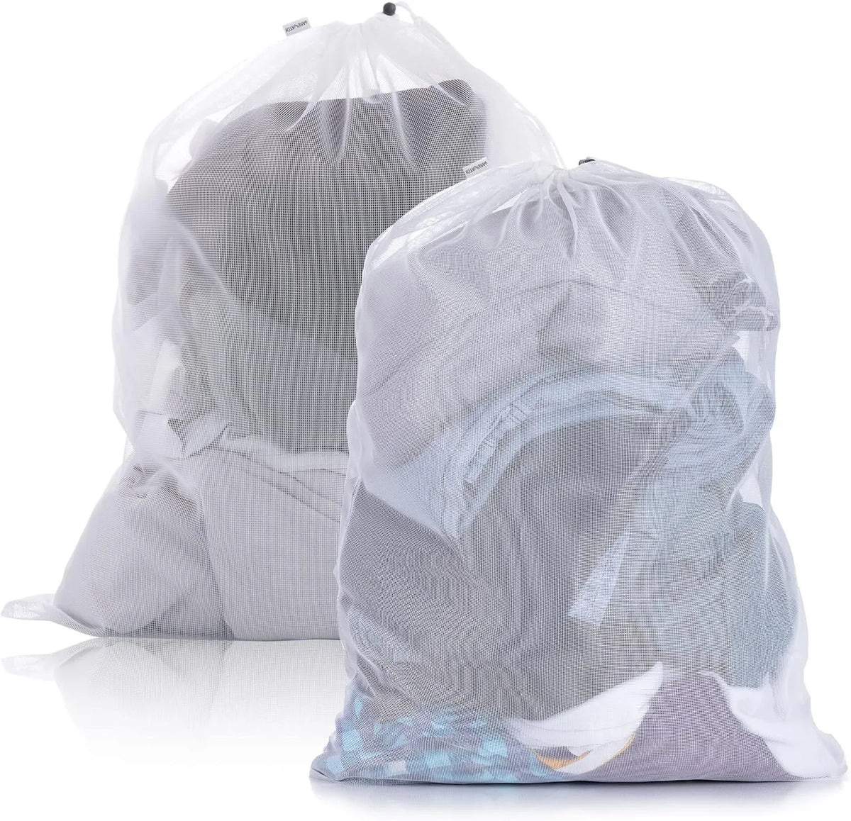 Large Mesh Laundry Bag – 60x90cm Drawstring Organizer for Washing Clothes