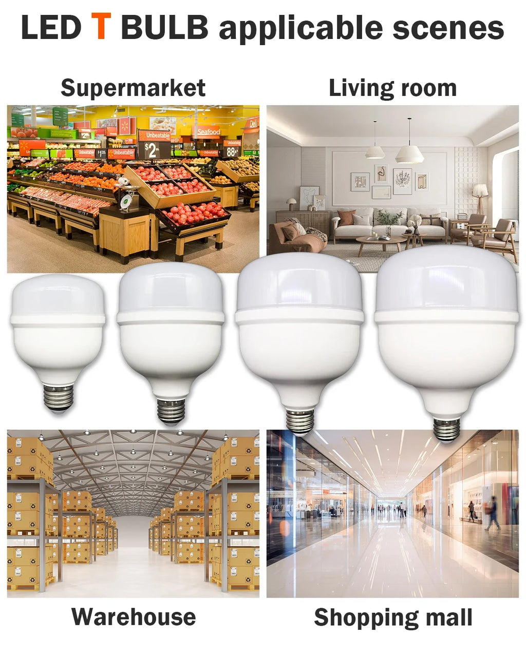 Super Bright 50W LED Bulb – Energy Efficient Lighting for Home Living Room