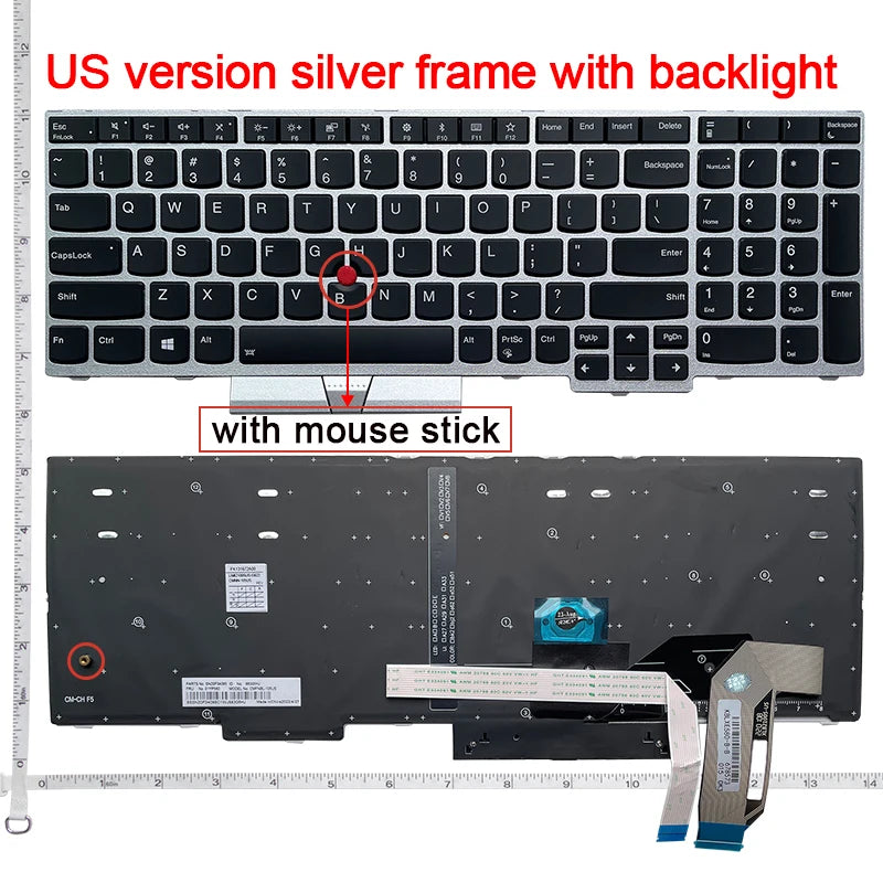 Replacement Laptop Keyboard – English US/RU for Lenovo ThinkPad Series