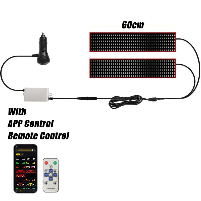 LED Pixel Panel Display – Flexible Scrolling Screen for Car Windshield