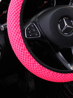 Breathable Mesh Car Steering Wheel Cover – Comfortable Grip for Women