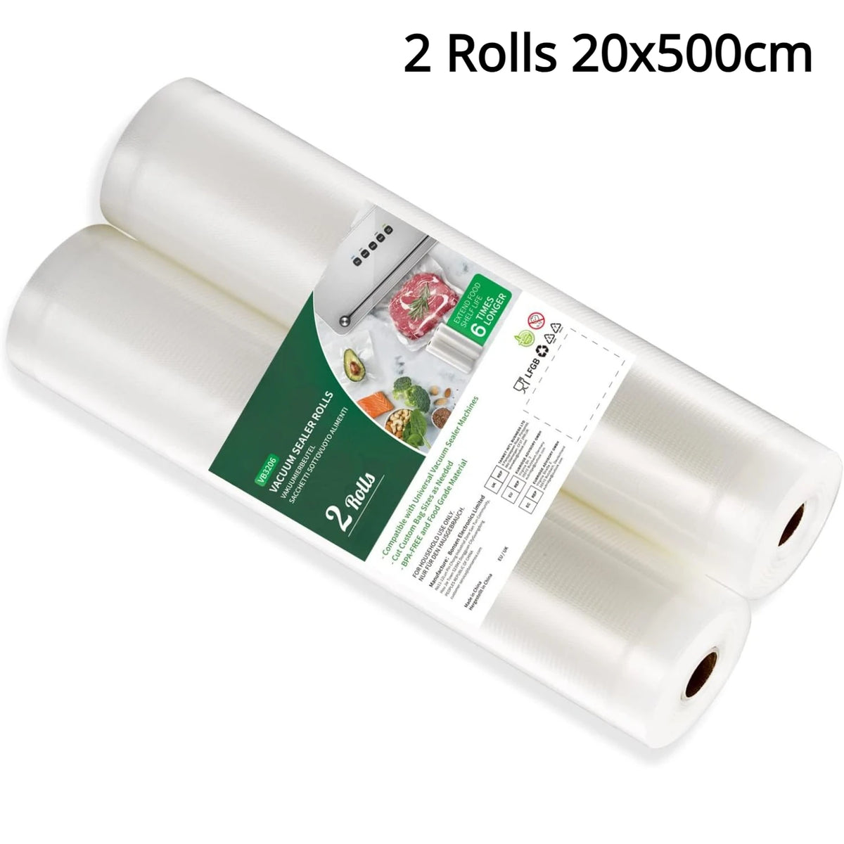 Embossed Vacuum Sealer Bags – Food Preservation Rolls for Sous Vide Cooking