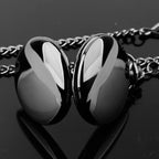 Vintage Roman Numeral Pocket Watch – 37cm Steel Fob Chain for Men and Women