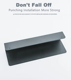 Aluminum Bathroom Shelf – Wall Mounted Storage Rack for Shower and Kitchen