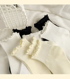 Ruffled Cotton Ankle Socks – Kawaii Lolita Accessories for Women