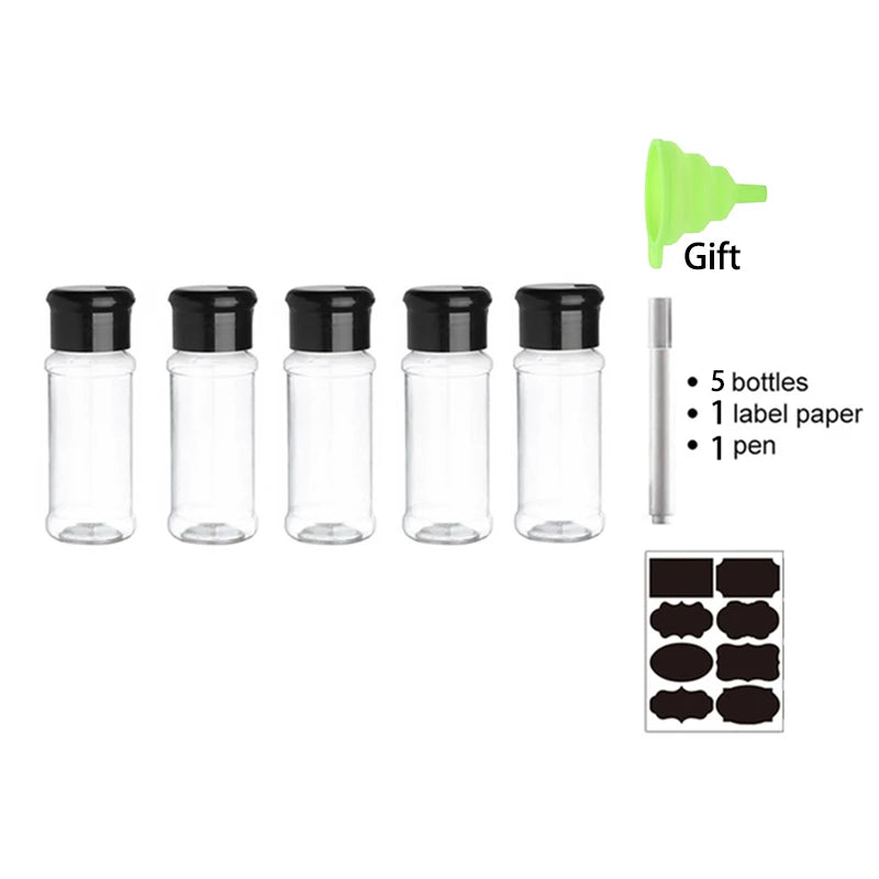 Glass Spice Jars – 100ML Seasoning Containers for Kitchen Storage and BBQ