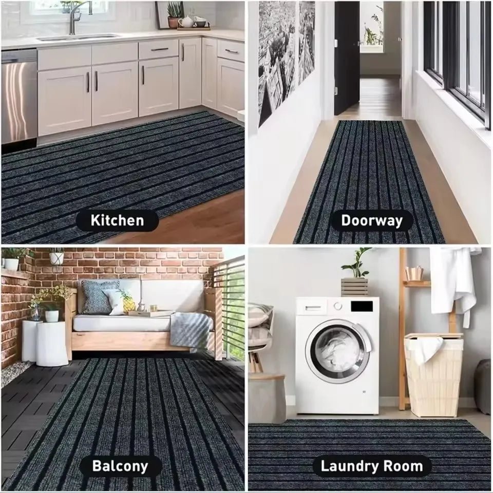 Non-Slip Floor Mat – Stain Resistant Doormat for Indoor Outdoor Home Entrance