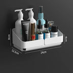 Adhesive Wall Storage Shelf – No-Drill Organizer for Bathroom and Kitchen
