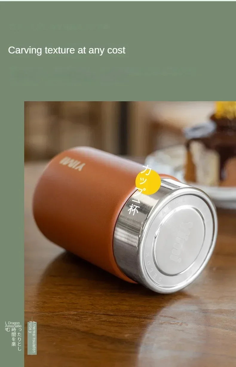 Stainless Steel Vacuum Flask – 230ml Portable Insulated Mug for Travel and Coffee