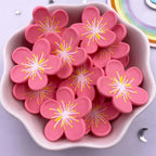 Resin Cherry Blossom Flatbacks – Colorful DIY Stones for Scrapbook Crafts