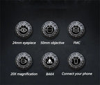 HD Zoom Binoculars – 20x50 BAK4 Prism Professional Telescope for Outdoor